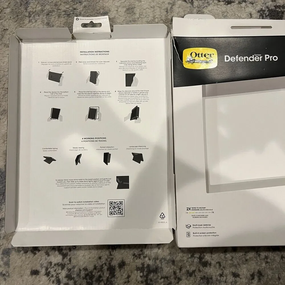 NEW OtterBox Defender Pro Tablet Case for Apple iPad Pro  13” M4 77-95232 Black